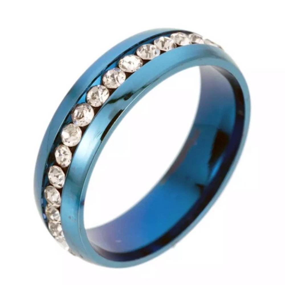 stainless Steel Titanium Engagement Ring - Picture 1 of 2